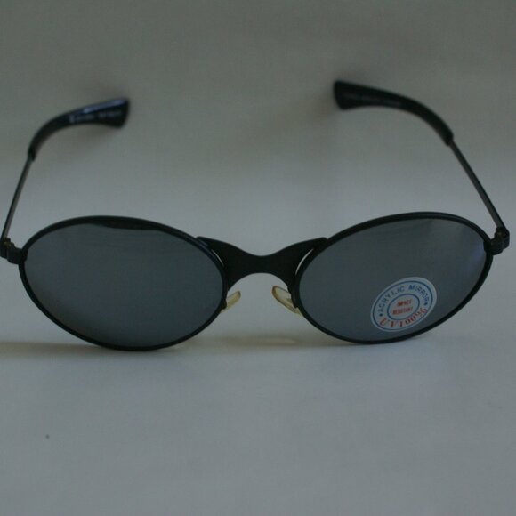NWOT True Vintage 90's Sports Wire Wrap around style smoke mirror lens sunglass - Picture 1 of 5